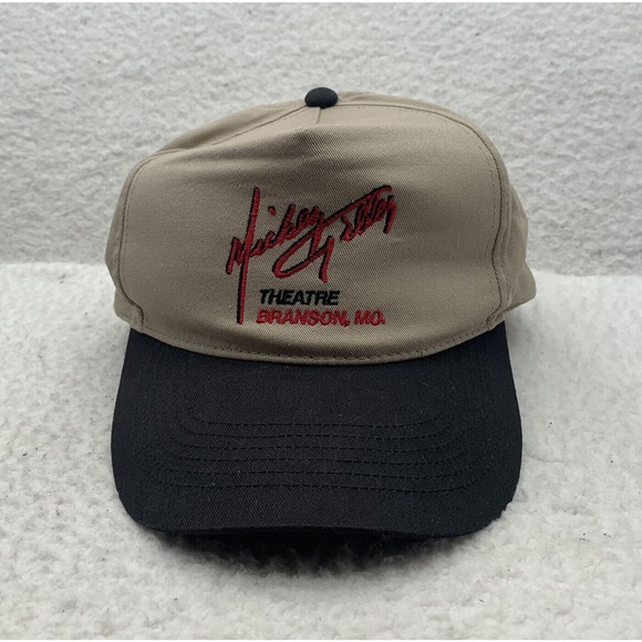 Outdoor Cap Other - VTG Mickey Gilley Theatre Blockhead‎ Hat Mens OSFM Snapback Branson Missouri Tan